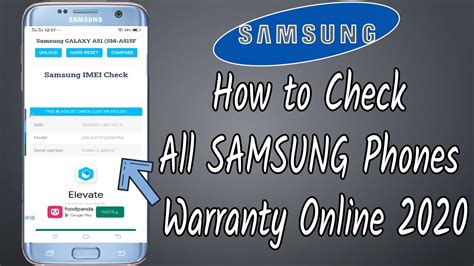 samsung warranty check